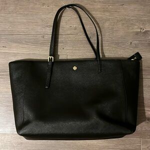 Tory Burch Women's Emerson Zip-Top Tote in Saffiano